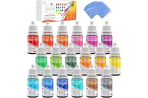 18 Color Bath Bomb Soap Dye with Shrink Wrap Bags