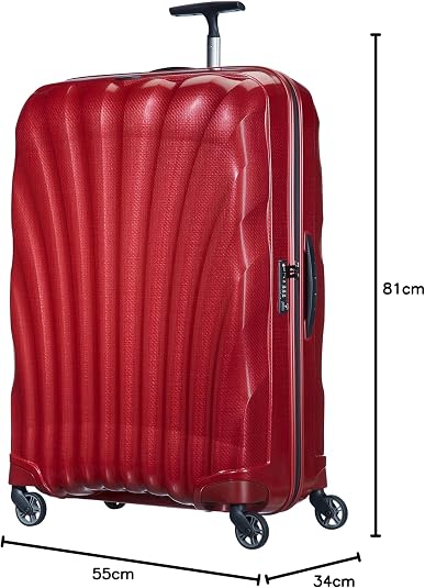 【良品】Samsonite サムソナイト スーツケース スピナー81 レッド Amazon | [サムソナイト] スーツケース コスモライト スピナー81