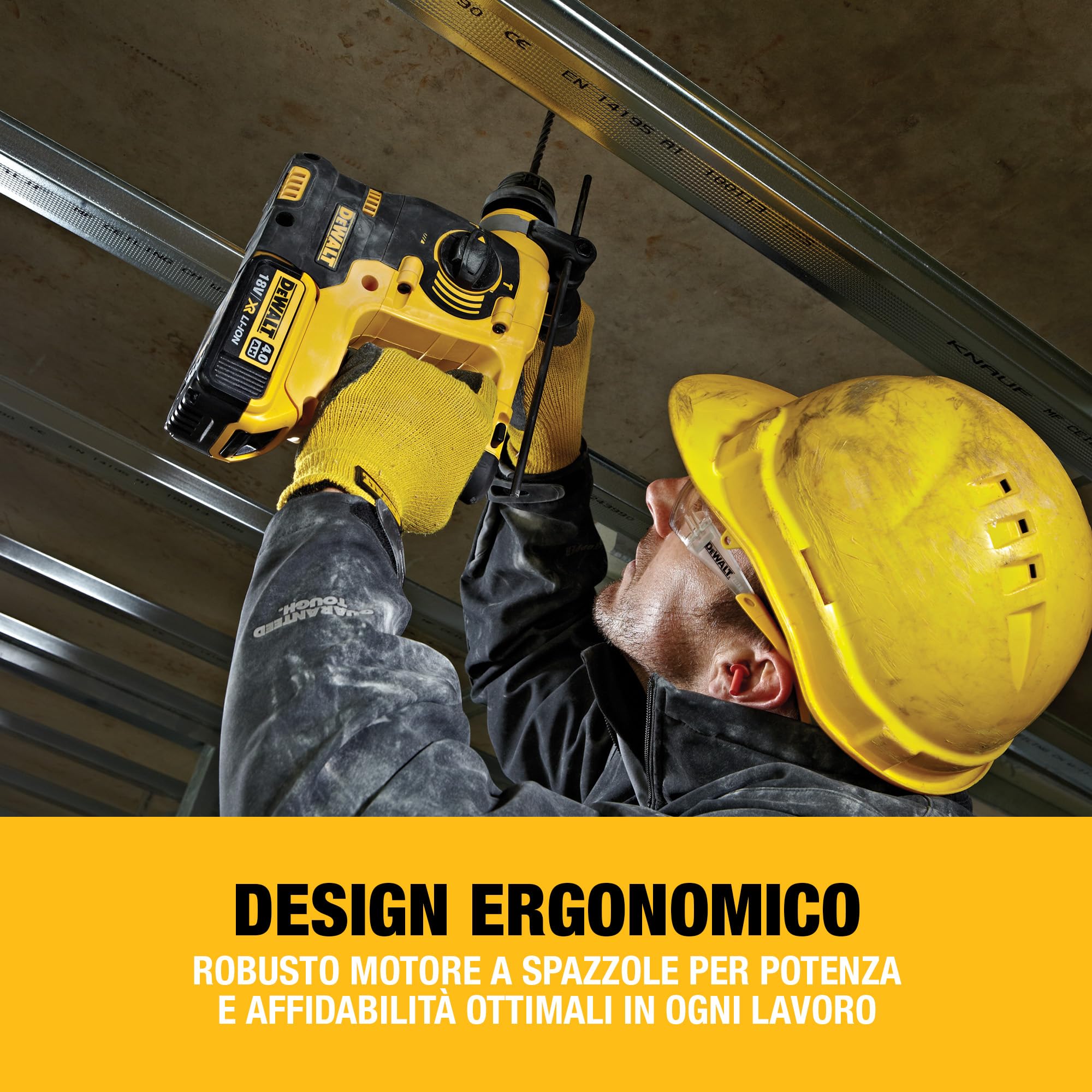 DEWALT Tassellatore a percussione SDS-Plus 18 V XR 24 mm Solo corpo macchina, DCH253N-XJ