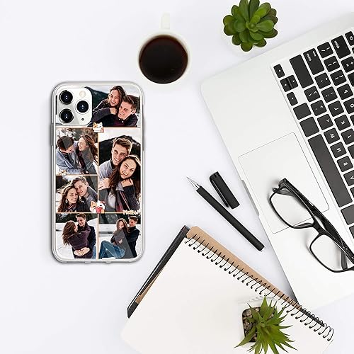 Miniatura 4 de CASEZILY Funda de teléfono personalizada con múltiples imágenes, foto personalizada para pareja, familia, amigos, compatible con iPhone 15, 14, 13,