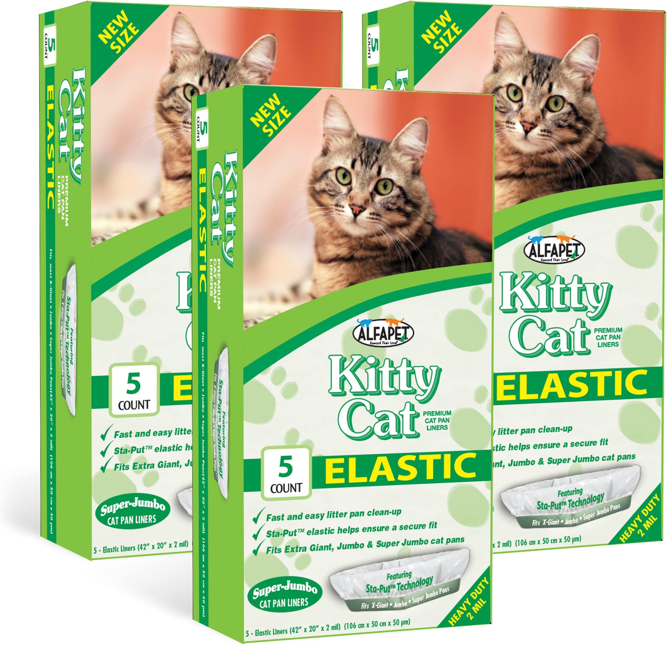Cat's Pride Drawstring Jumbo Litter Box Liners, 15 Count