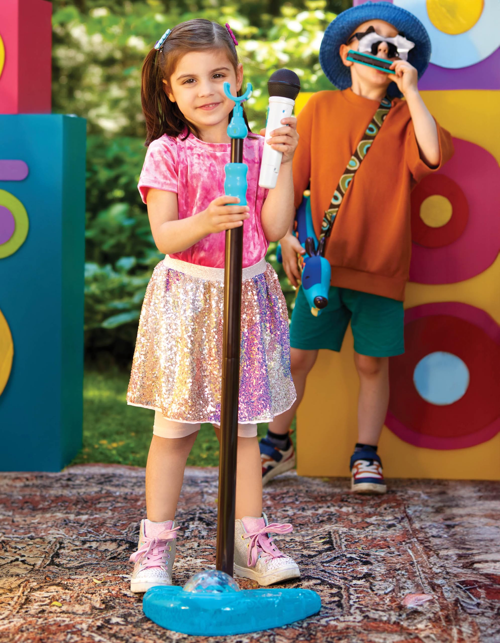 B. toys Mic It Shine, Micro Musical avec Support Extensible