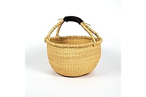 Eco-Friendly African Basket by Ghanaian Artisans