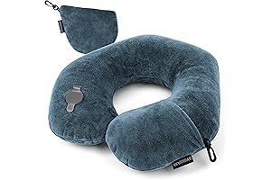 Neck Pillows for Travel, Inflatable Travel Pillow for Airplane Train Car