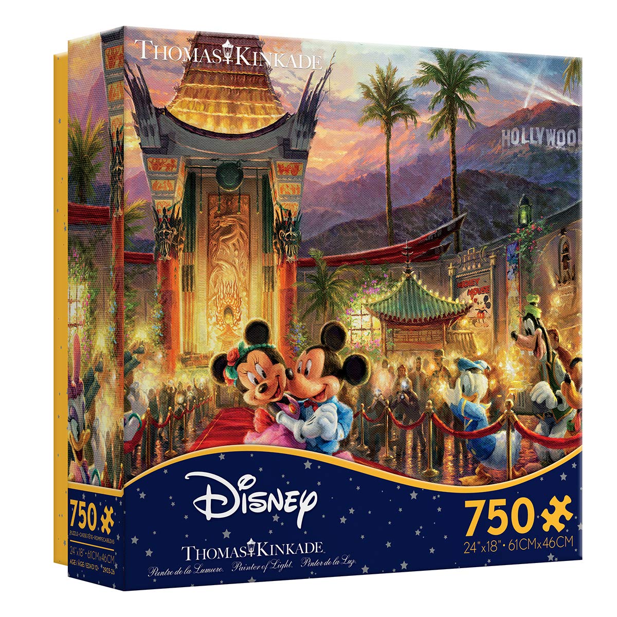 Ceaco Thomas Kinkade Disney Dreams Collection Mickey and Minnie