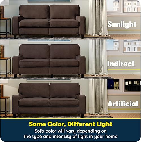 Miniatura 44 de Serta Palisades Sofás Tapizados para Sala, Sofá de Diseño Moderno, Tela, gris (Glacial Gray) gris (Glacial Gray),Beige,Marrón,Alforfón Beige,Marrón