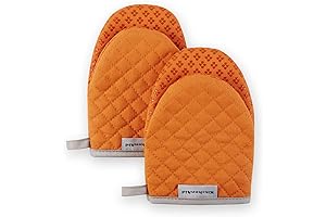Asteroid Mini Oven Mitt (Pack of 2) - 5.5 x 8 Inches - Honey