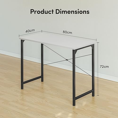 Miniatura 103 de CubiCubi Escritorio para computadora, escritorio pequeño de oficina en casa de 32 pulgadas para espacios pequeños, estilo moderno y simple para el