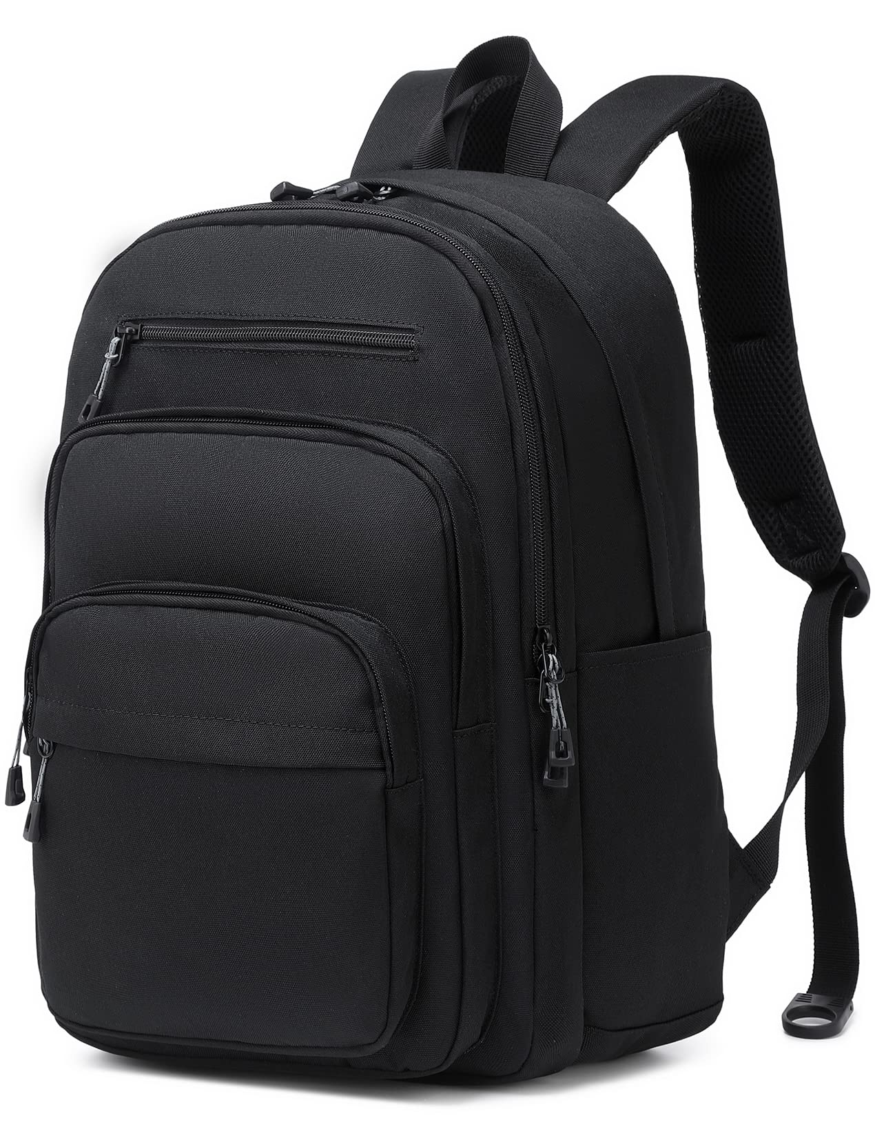 Lanola Basic Multi-Pocket Multipurpose Backpack Classical Water Resistant Student Bookbag For School Business Travel or Casual Daypack Backpacks for