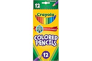 CRA Crayola Pre-sharpened 7 Colored Pencils 12ct Assorted Colors
