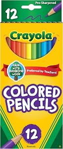 Crayola Colored Pencils, Assorted Colors, Pre-sharpened, Adu…