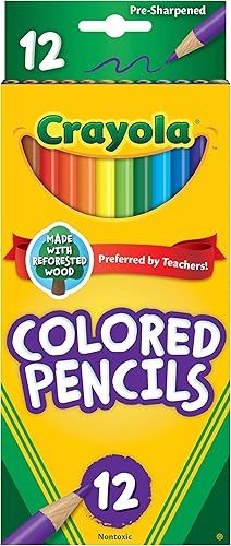 Crayola Lápices de colores 12 unidades juego de lápices de colores Crayola Lápices de colores 12 unidades juego de lápices de colores