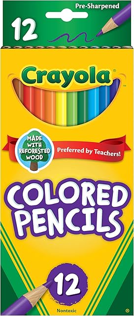 Crayola Colored Pencils, 12 Count, Colored Pencil Set