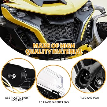 アラミスTVPROCUP Amazon.com: A & UTV PRO X3 Fang Lights Turn Signal Kit,Front