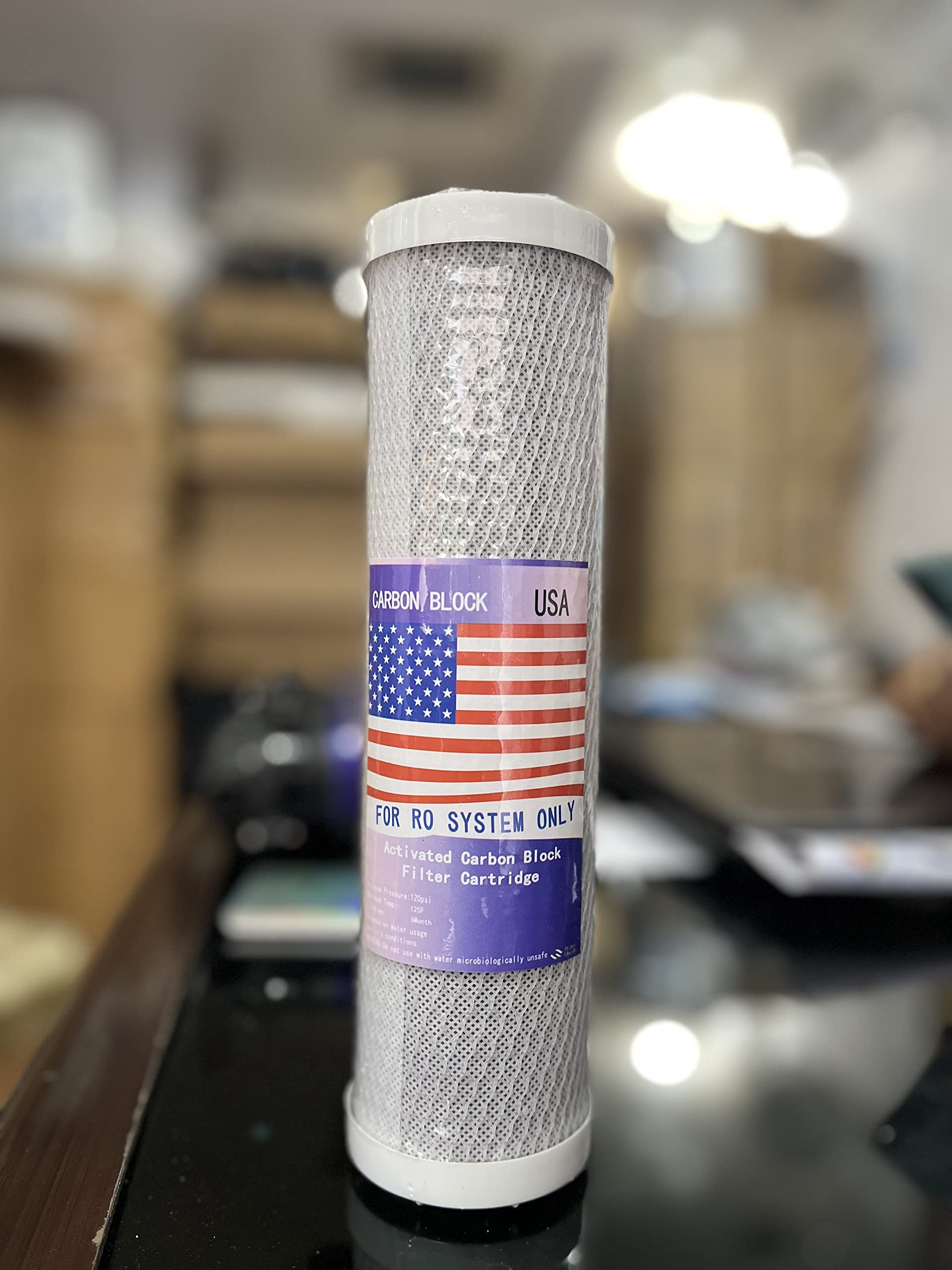 Aqua Ocean CTO Activated Carbon Block Filter 10 Inch RO Water Purifier All Types of Water Purifiers Up to 25 Lph Suitable New Technology for Home and Kitchen(Pack of 1)