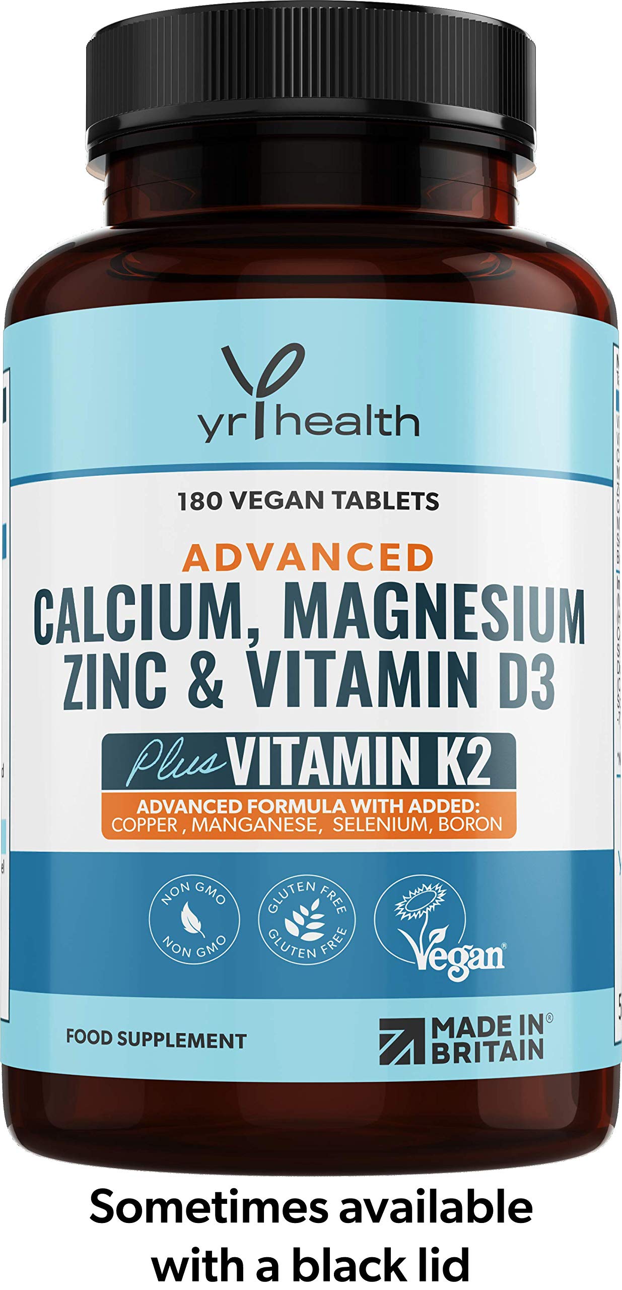 Calcium, Magnesium, Zinc and Vitamin D Plus Vitamin K2 MK7 Tablets