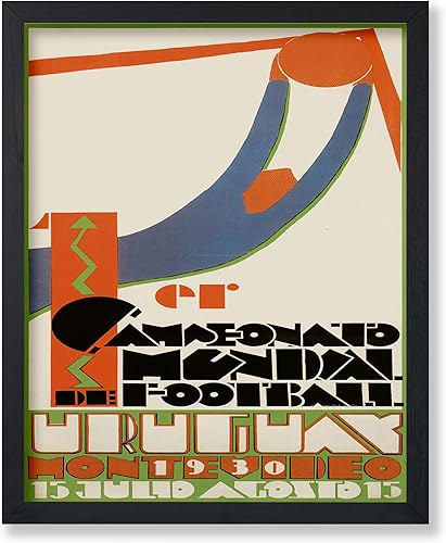 Monem Art - Póster vintage de la Copa Mundial de la FIFA 1930, impresión retro de fútbol, arte deportivo, regalo para hombres, mujeres y atletas,