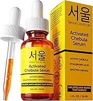 SeoulCeuticals Chebula Active Serum para o Rosto – Cuidados com a Pele Coreana Anti-Envelhecimento Natural K Beleza Cuidados com a Pele com Ácido Hialurônico + Orquídea Manchada para uma Pele Saudável