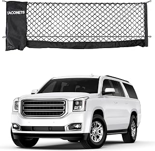 TacoNets Envelope Cargo Net for 2015+ Suburban, Tahoe, Yukon XL, Escalade ESV - 5mm Bungee, Storage Bag, USA Designed