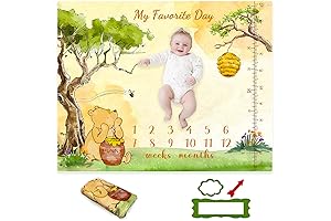 Classic Winnie The Pooh Monthly Milestone Blanket