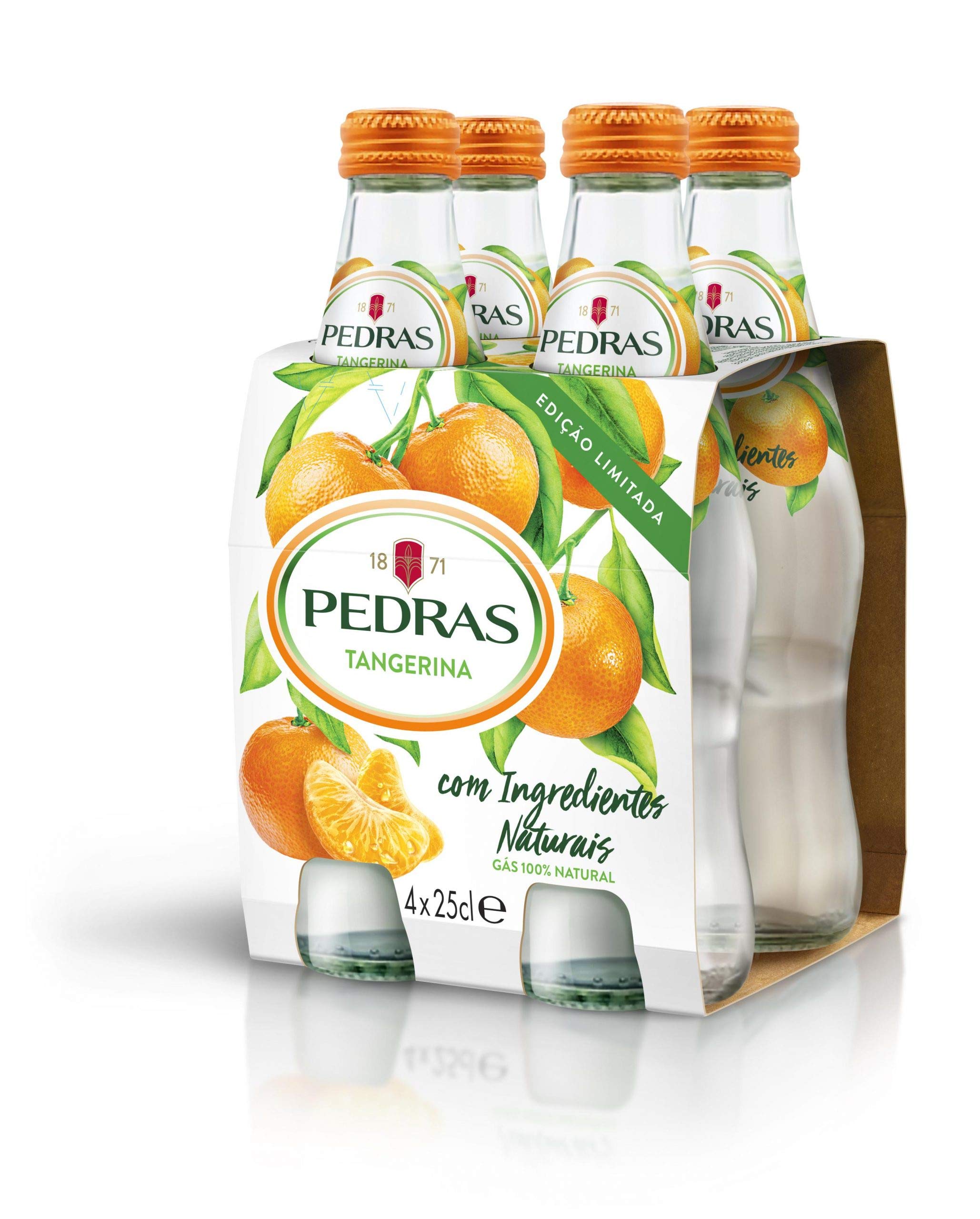 Agua Mineral con Gas sabor Mandarina pack 4x25cl