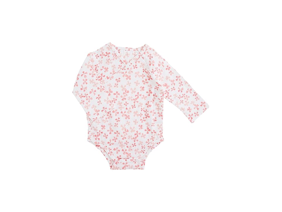 

aden + anais Long Sleeve Kimono Body Suit (Infant) (Blossom) Girl's Jumpsuit & Rompers One Piece