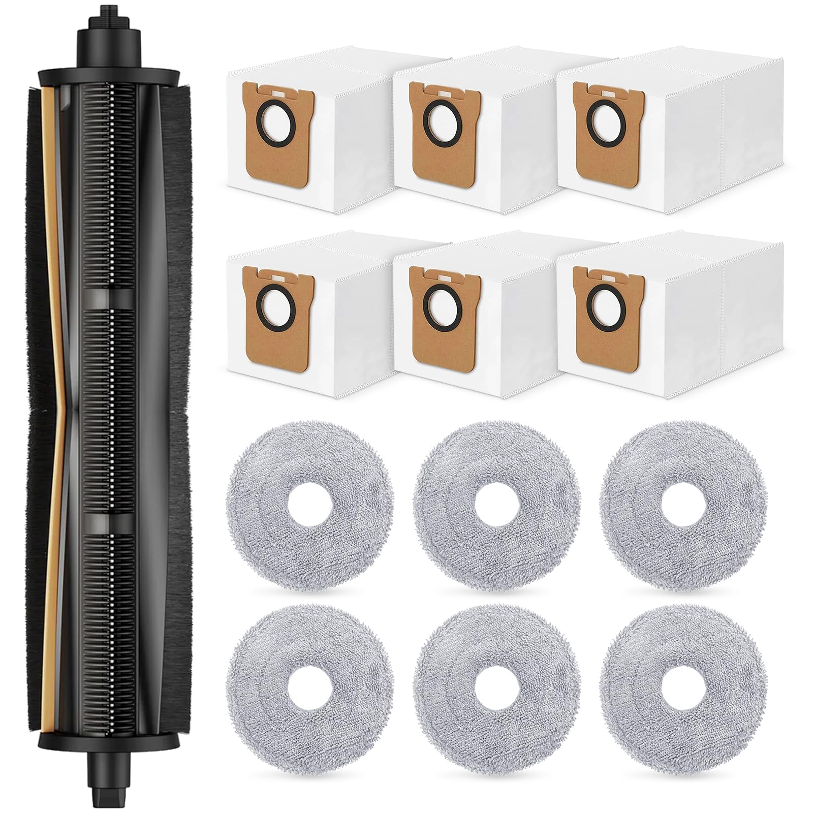 13 Pcs TriCut Brush Accessories Compatible with Dreame L10s Ultra/L20 Ultra/L10s Pro Ultra/L10s Ultra Gen 2 Robot Vacuum, Upgraded Cutting Hair Anti-Tangle Tricut Roller Brush Accessories