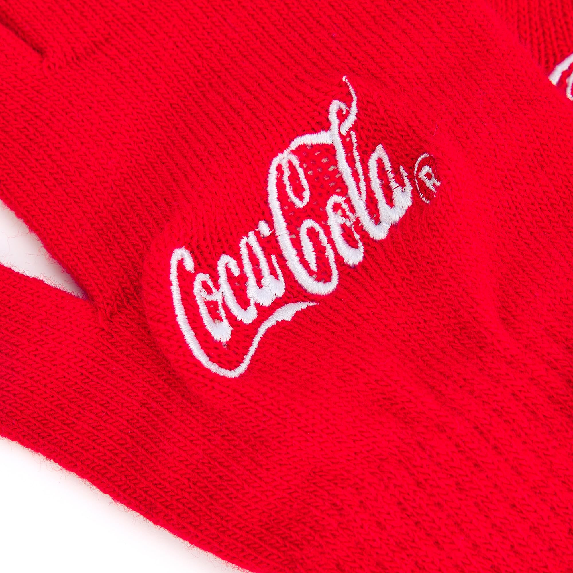 The Gift Scholars Guanti invernali con licenza ufficiale Red Coca-Cola, unisex, per touchscreen, caldi guanti per sport all'aria aperta
