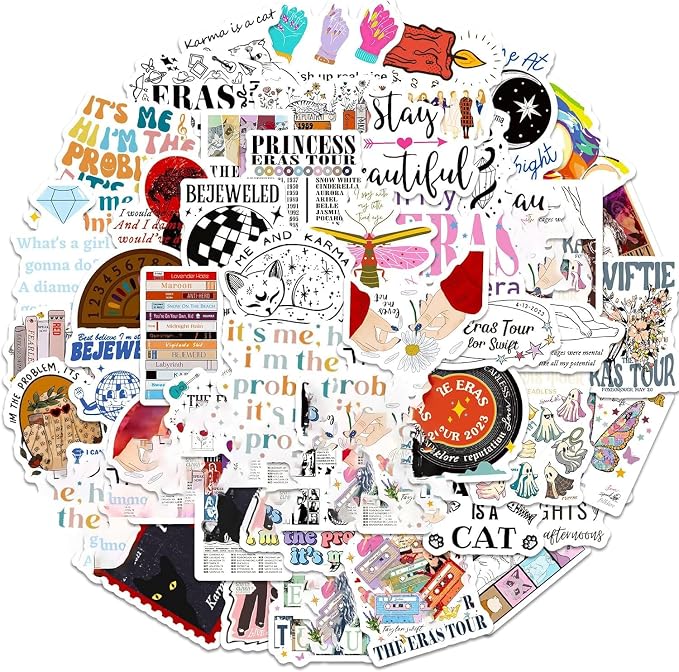 Amazon.com: Stickers Merch for Fans Birthday Party Facor Water Bottle ...