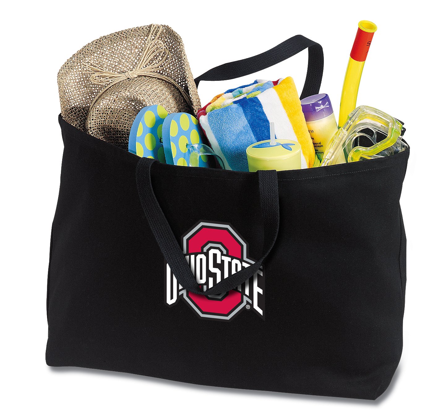 Broad Bay Jumbo OSU Buckeyes Tote Bag or Large Canvas Ohio State University Shopping Bag