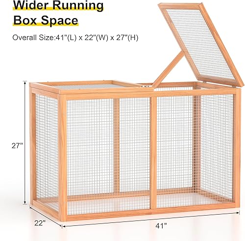 Miniatura 10 de GOJOOASIS Gallinero de 80 pulgadas para 2-4 pollos, gallinero de madera al aire libre, gallinero para aves de corral para mascotas, para patio