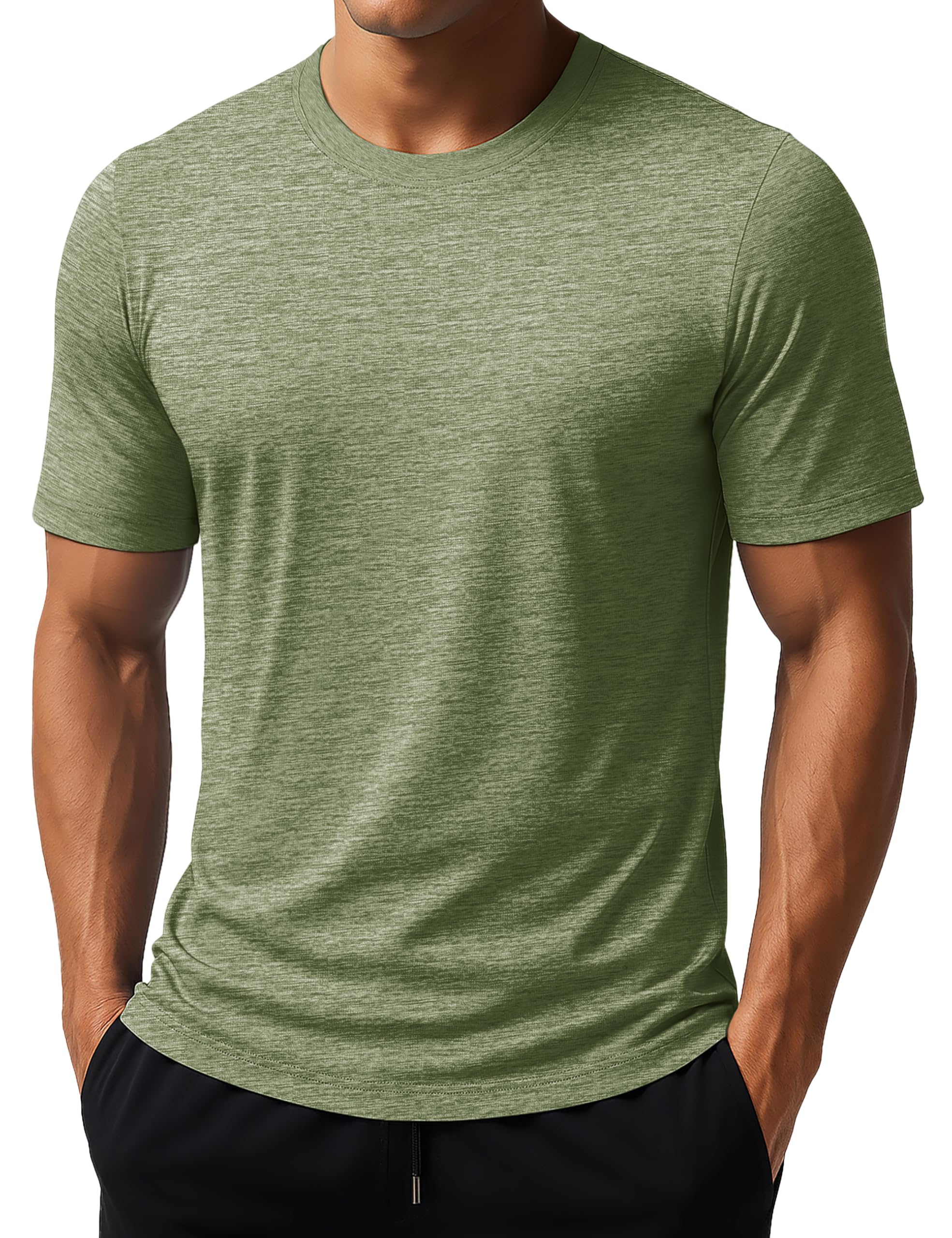 MAGCOMSEN Men's Short Sleeve Dry Fit Shirts Athletic Workout Tops UPF 50+ Sun Protection Cooling Tshirts Running Gym