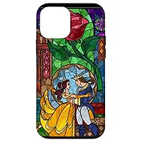 Disney La Bella e la Bestia - Vetro colorato Belle e Principe Custodia per iPhone 12 mini