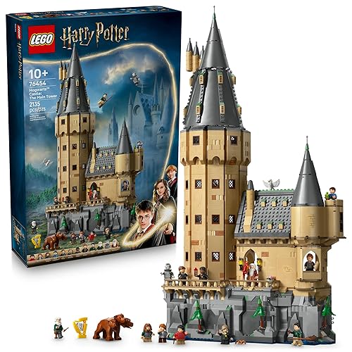 LEGO Harry Potter Hogwarts Castle: The Main Tower - Building Set for Boys and Girls, Ages 10+ - 12 Collectible Minifigures Including Harry Potter & Dumbledore - Gift Idea for Birthdays - 76454