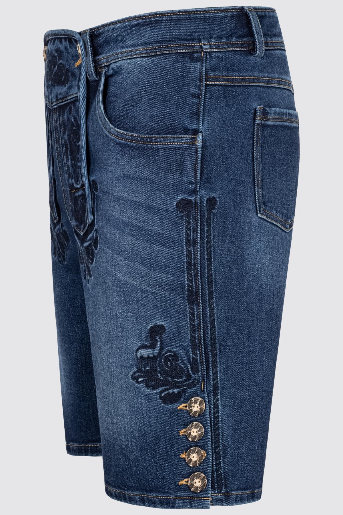 Krüger Trachtenhose kurz, Modell: Jaxon, Knielang, Tracht, Volksfest