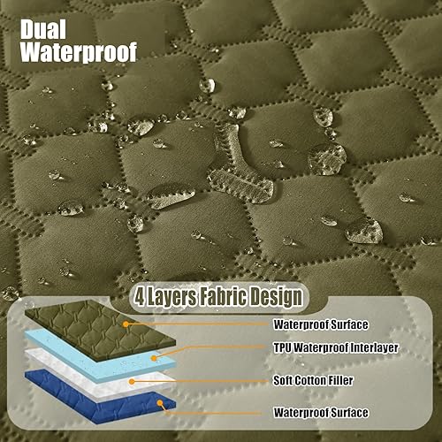 Miniatura 2 de Smiry - Manta impermeable suave, reversible y lavable para perros, cama para gatos y perros a prueba de fugas, funda para sofá y muebles, 30 x 70