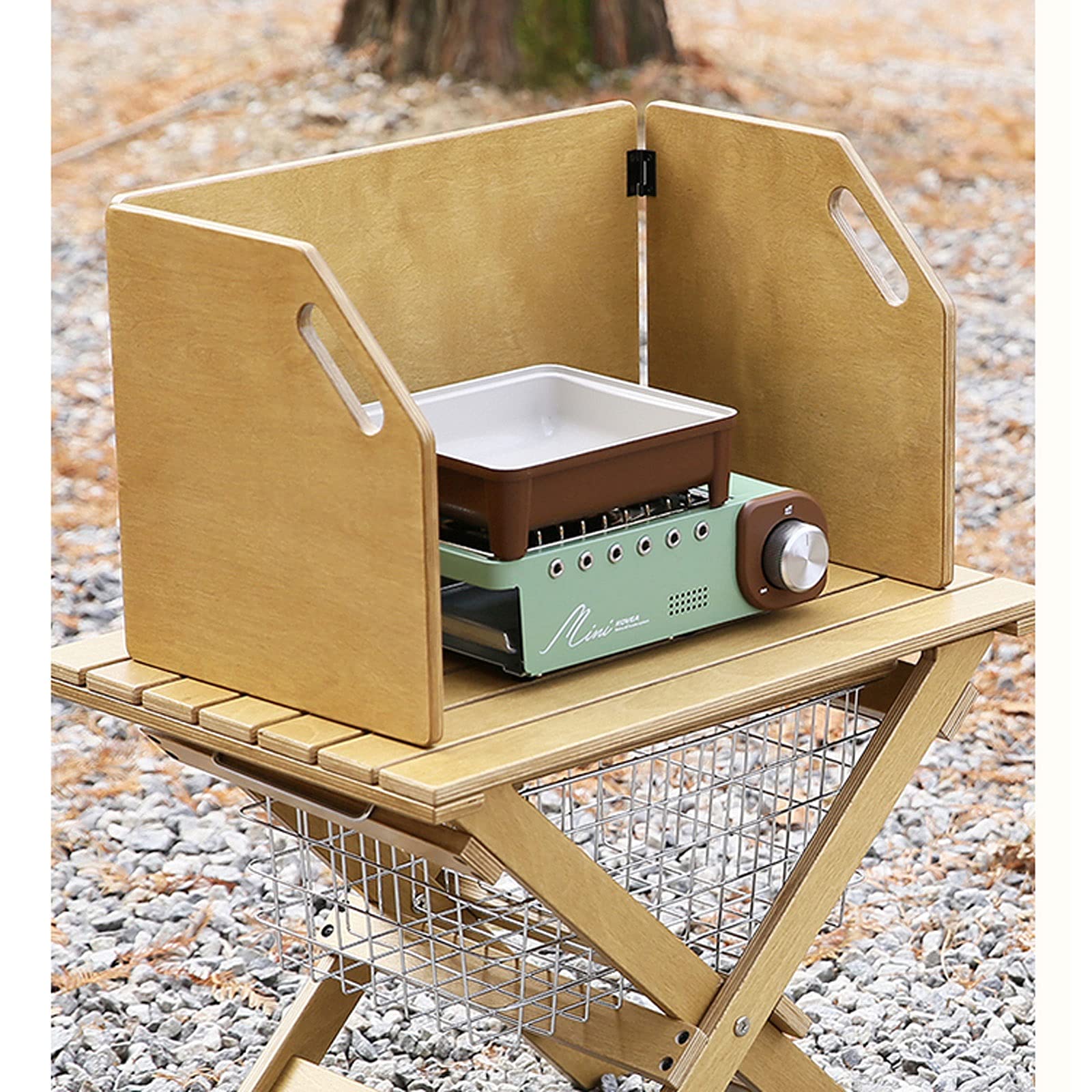 Amazon.com: Splatter Shield 3 Sided Folding Outdoor Stove