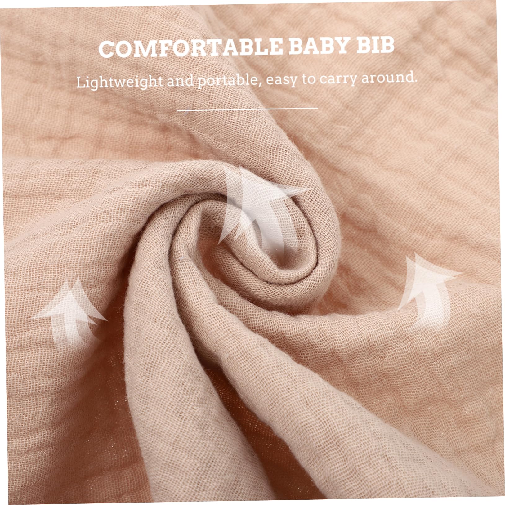Abaodam 3 Set Di Bavaglini in Mussola Per Bambini Comodi Bavaglini in Cotone Salviette Per Ruttini Leggeri 4 Pezzi*3