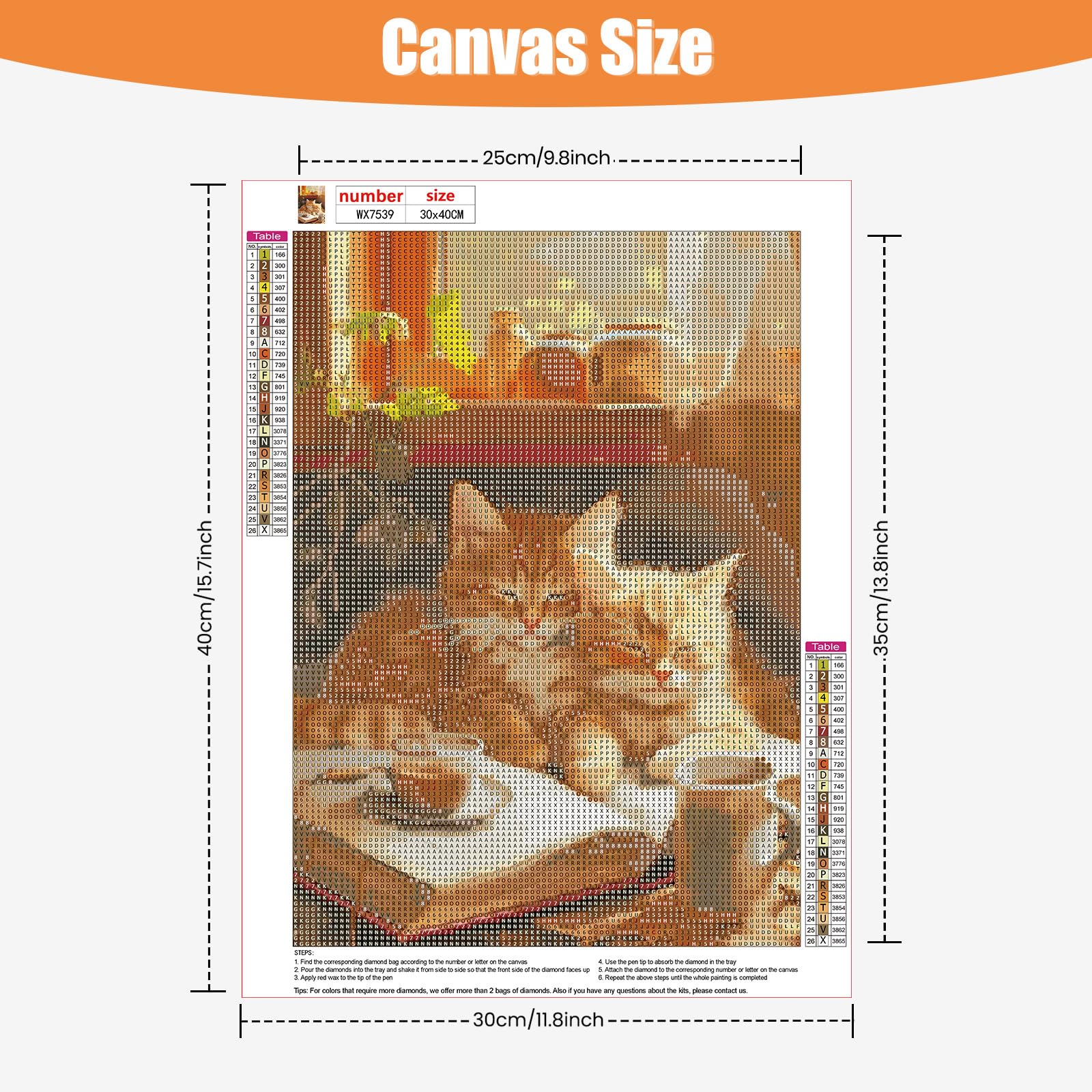 TOSTOG 5D DIY Diamond Painting Kit Completo,Gatto e Amaca Rotondo