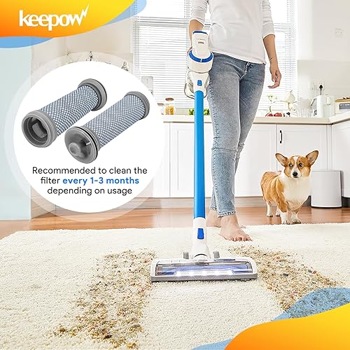 Miniatura 5 de KEEPOW Filtro de repuesto para aspiradora A10 A10 A11 Hero A10A11 Master PURE ONE S11 Series, S12, X (paquete de 4 postfiltros)