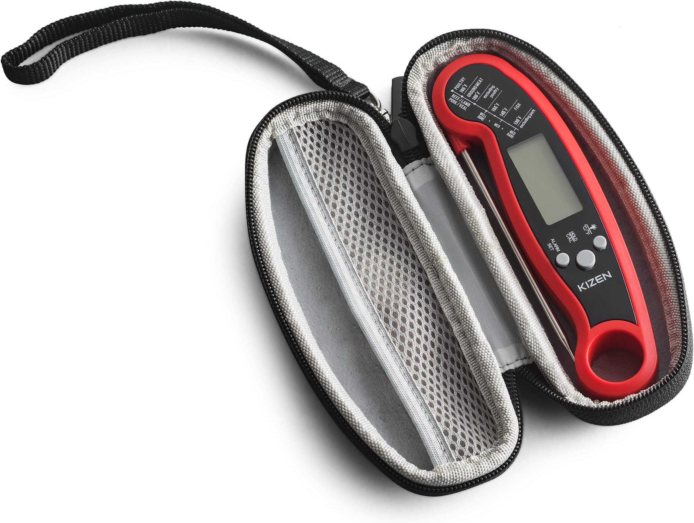 Caseling Hard Case Compatible with Kizen Instant Read Meat Thermometer, Lavatools PT12 Javelin Digital Ultra Fast Instant Read Thermometers for Kitchen, Outdoor Grilling, BBQ, Brewing, and Frying