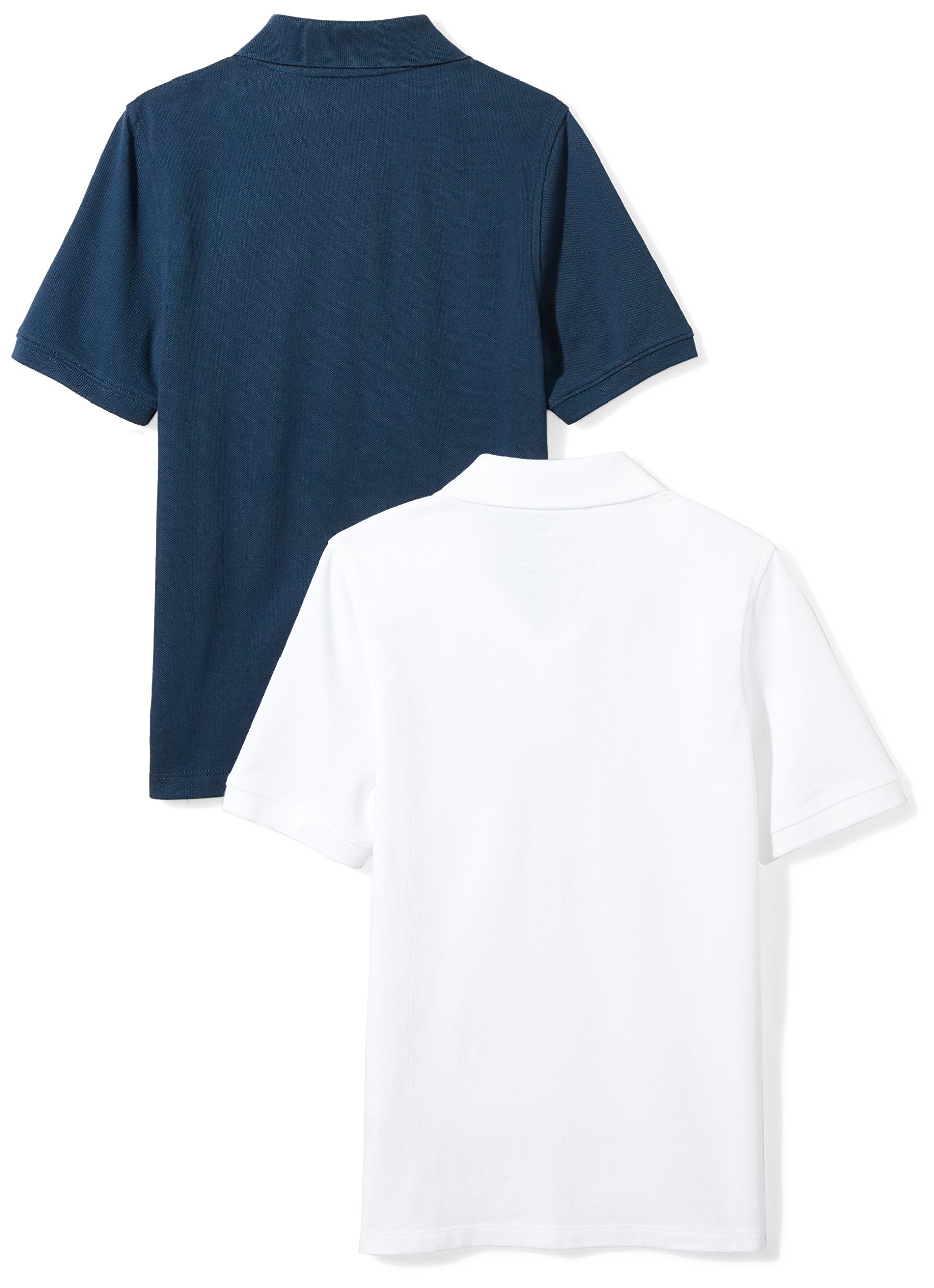 Amazon Essentials Garçon Polos en Piqué pour Uniforme Scolaire, Manches Courtes