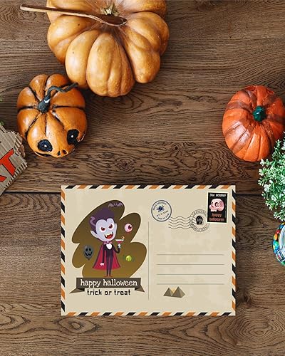 Miniatura 7 de 24 hojas de calcomanías de Halloween para niños, crea tus propios personajes de Halloween, mezcla y combina diseños de cuerpo completo de calabaza,