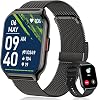 Smartwatch for Men and Women Fitness Tracker 2 Inch Touch Colour Display with Phone Function Wrist Watch Blood Pressure Monitor Heart Rate Sleep Monitor SpO2 Sports Watch Pedometer for iOS Android