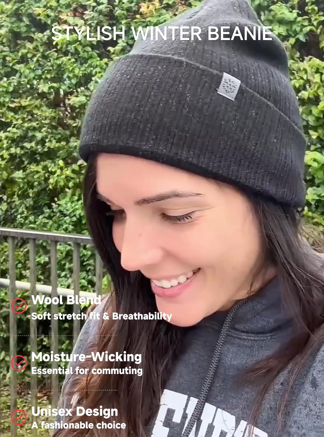 TRENDOUX Knit Beanie for Men Women: Unisex Stocking Cap Soft Winter Hat Wool Cuffed Beanie Skull Cap - Image 3