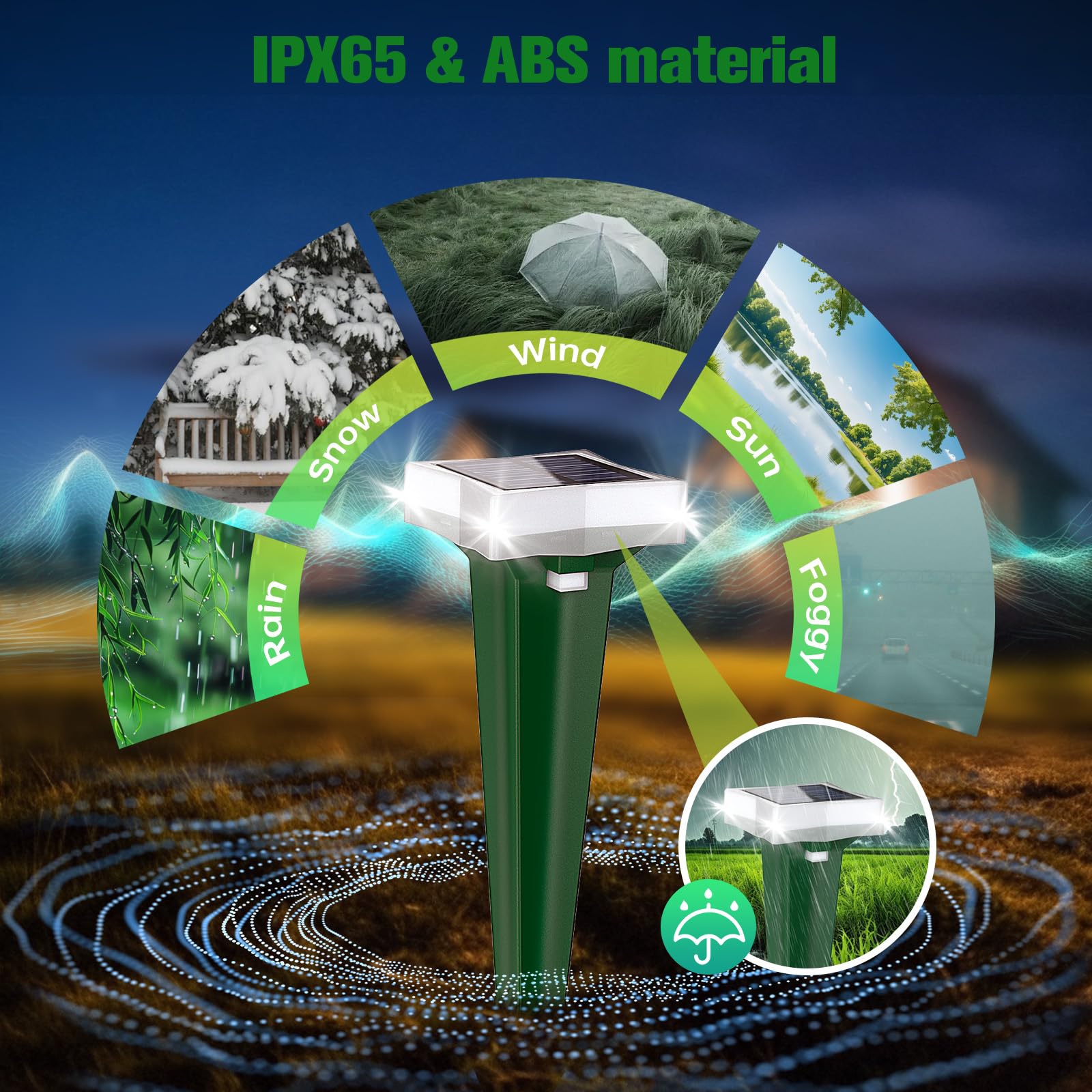 Répulsif pour chat pour jardin, répulsif à ultrasons avec détecteur de mouvement, 3 modes ultrasoniques et flash, répulsif automatique pour animaux, répulsif pour chats, répulsif contre les martres