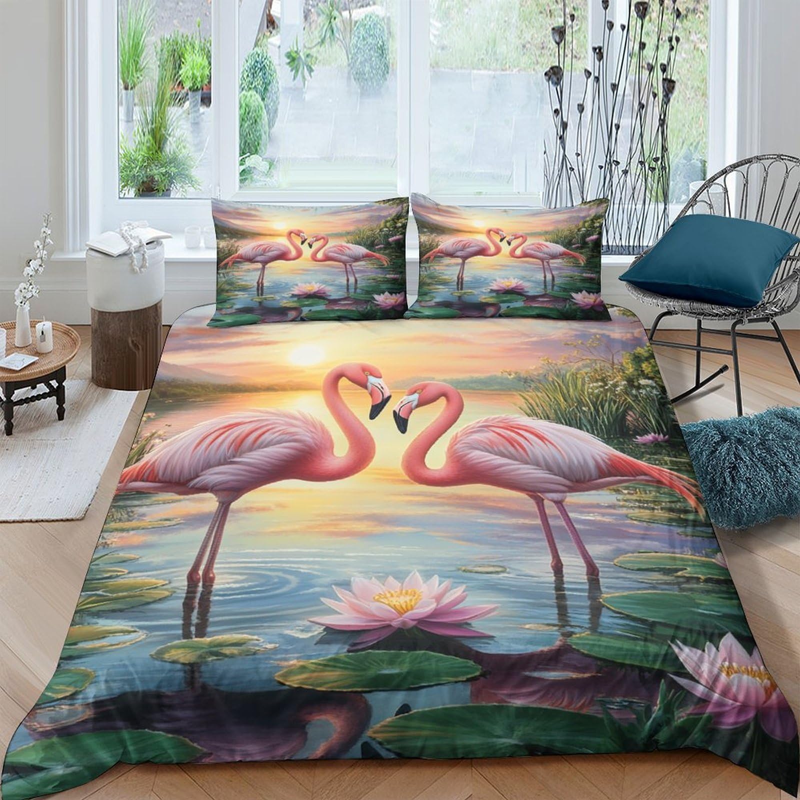 Housse de couette Tour Eiffel 3D microfibre anti-plis lit double fermeture éclair