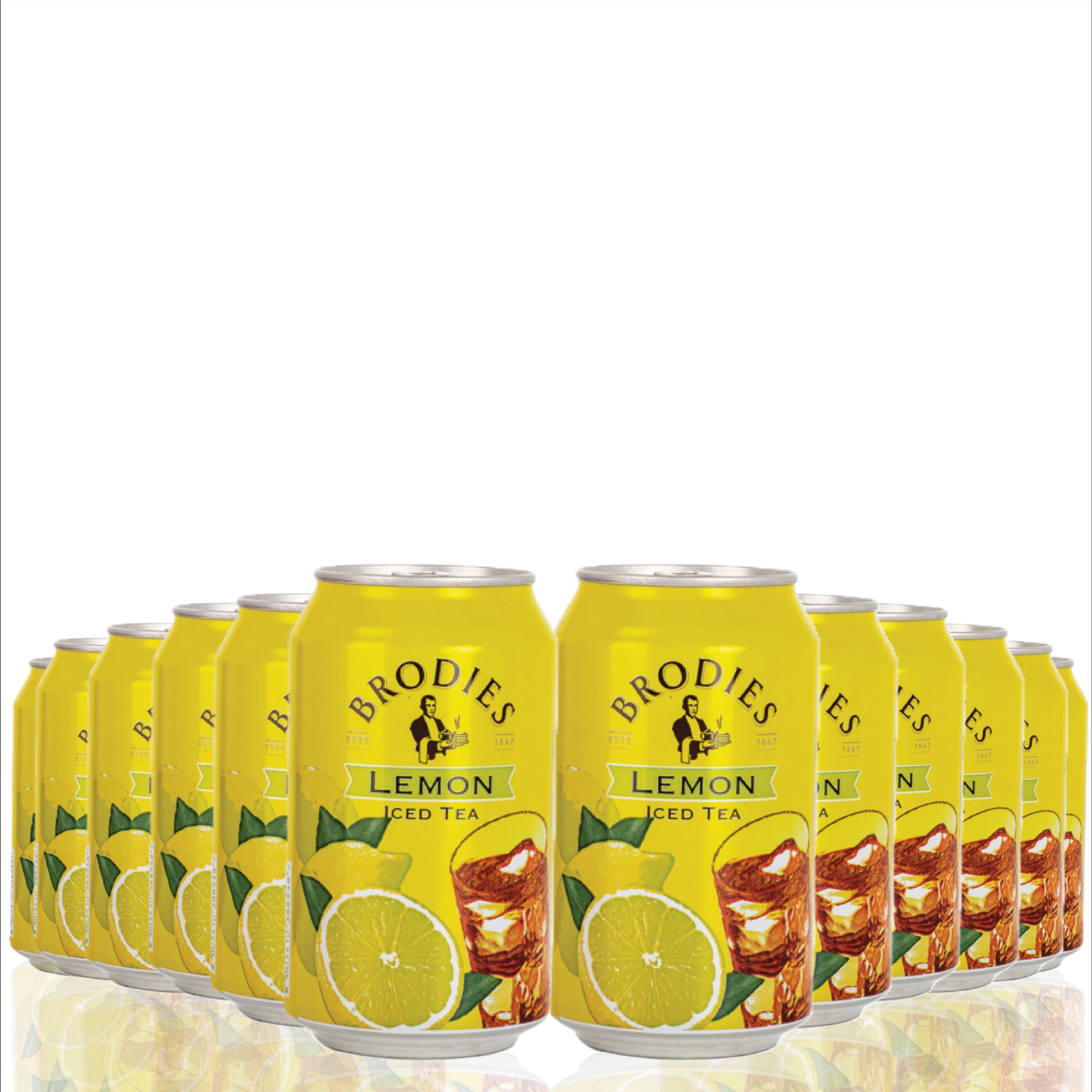 Brodies Lemon Iced Tea Can 330ml (Pack of 12)
