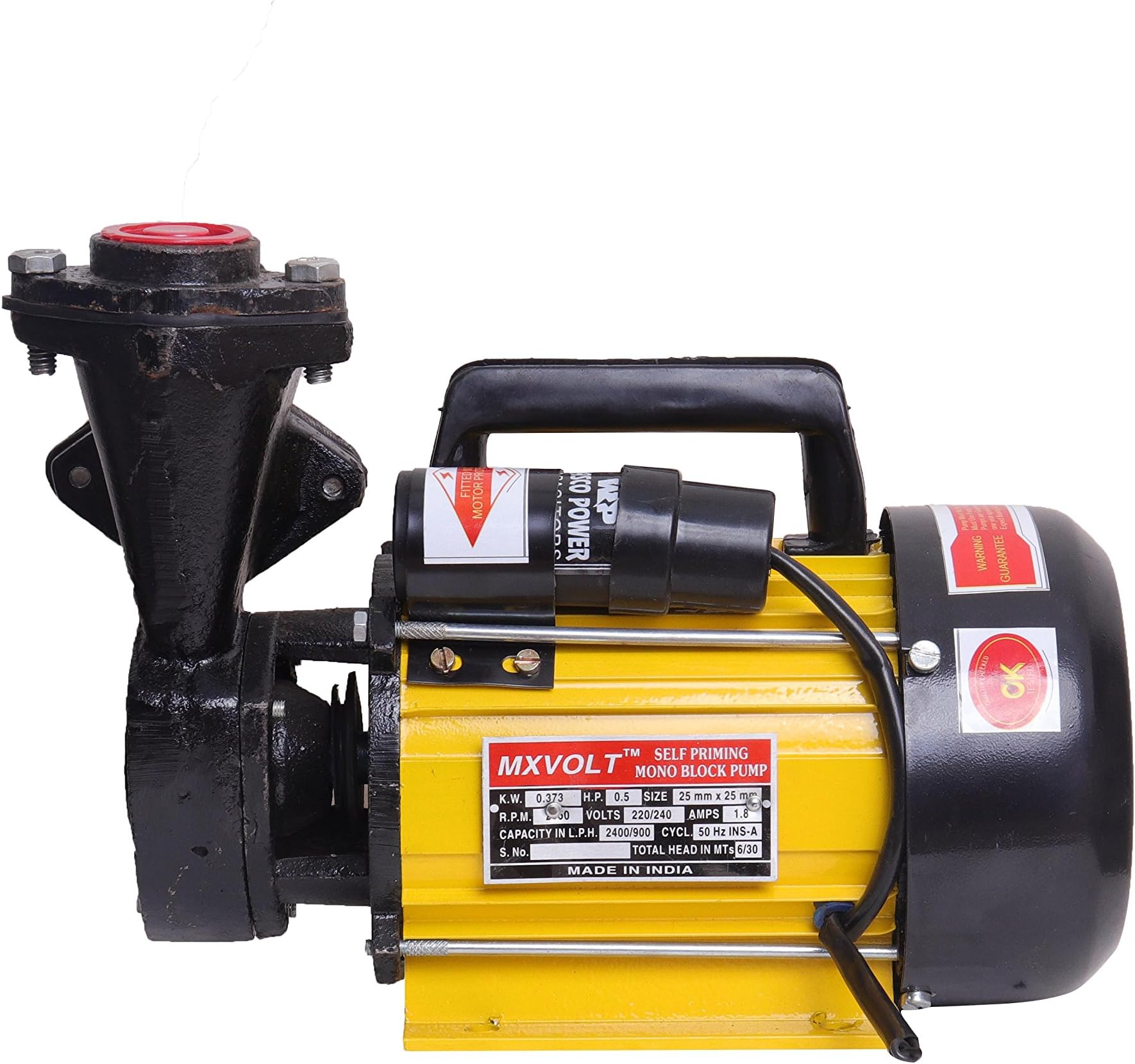 0.5 HP Domestic Monoblock Pump Self Priming Pump