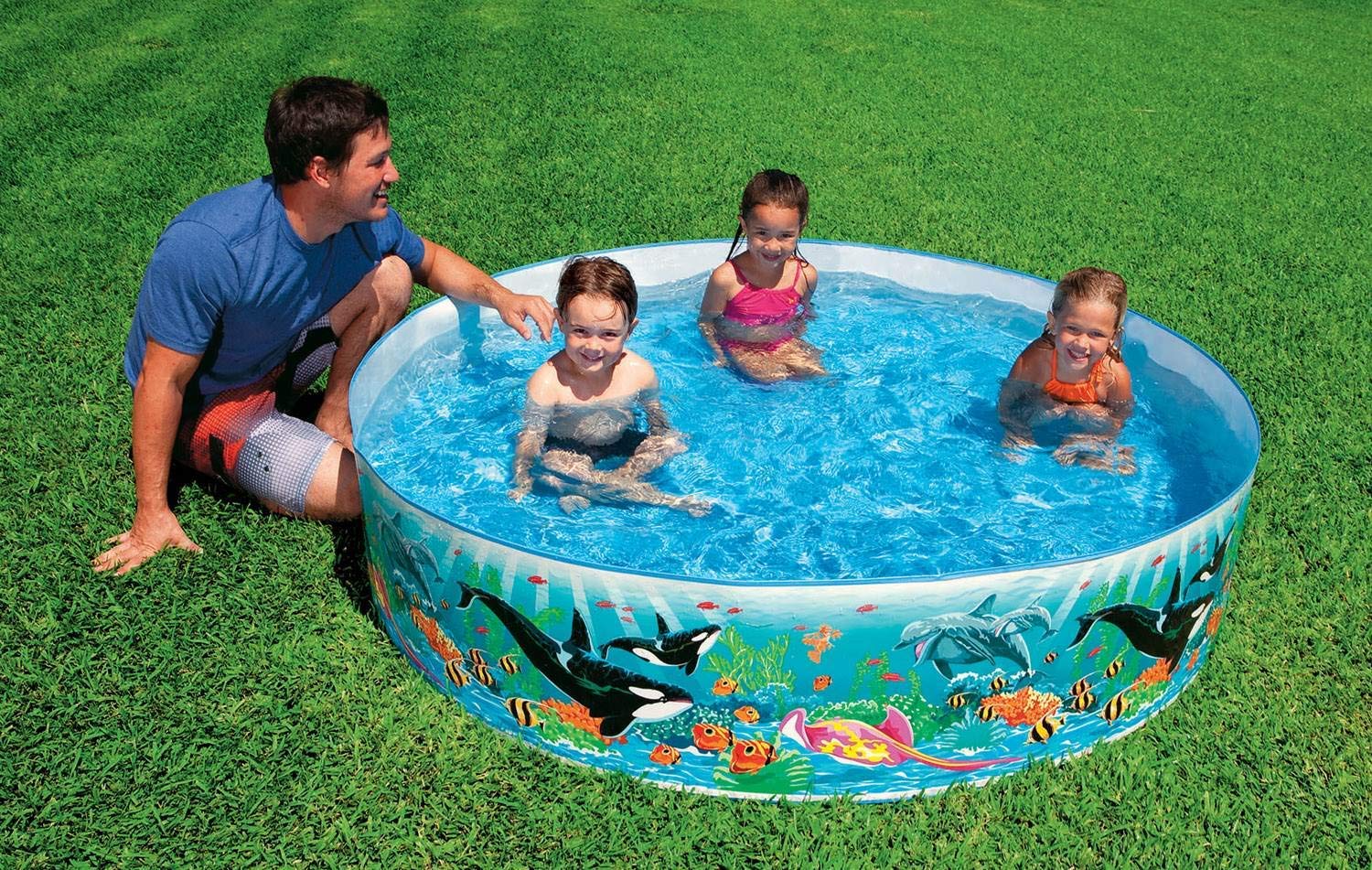 mQFIT Summer Special 6 feet Inflatable Kid Swimming Pool, Baby Bath tub, Water Pool for Kids (Multicolor) (B09292TM7C) Amazon Price History, Amazon Price Tracker